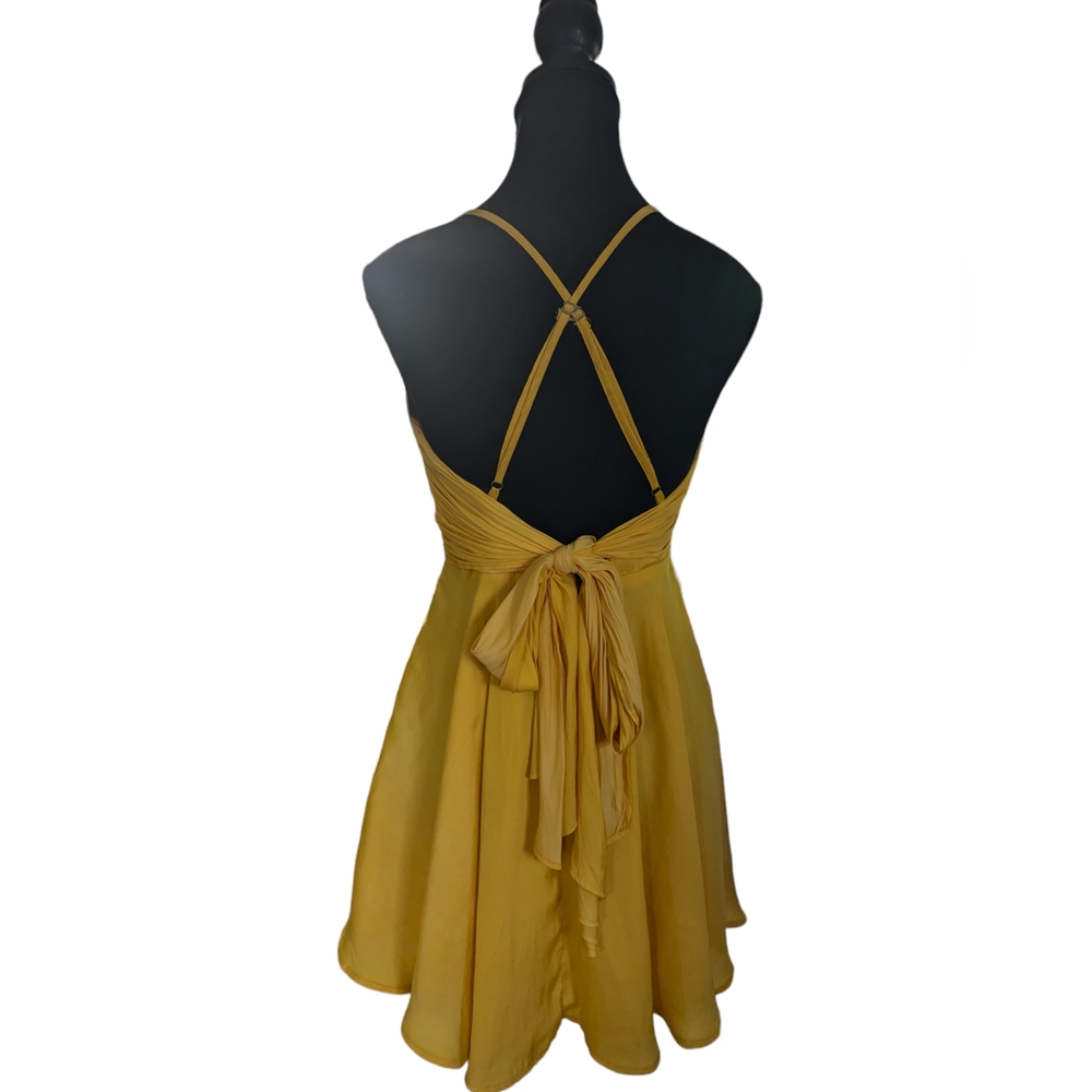 Angel Biba, yellow, lined sundress, Size Small - Picture 2 of 4